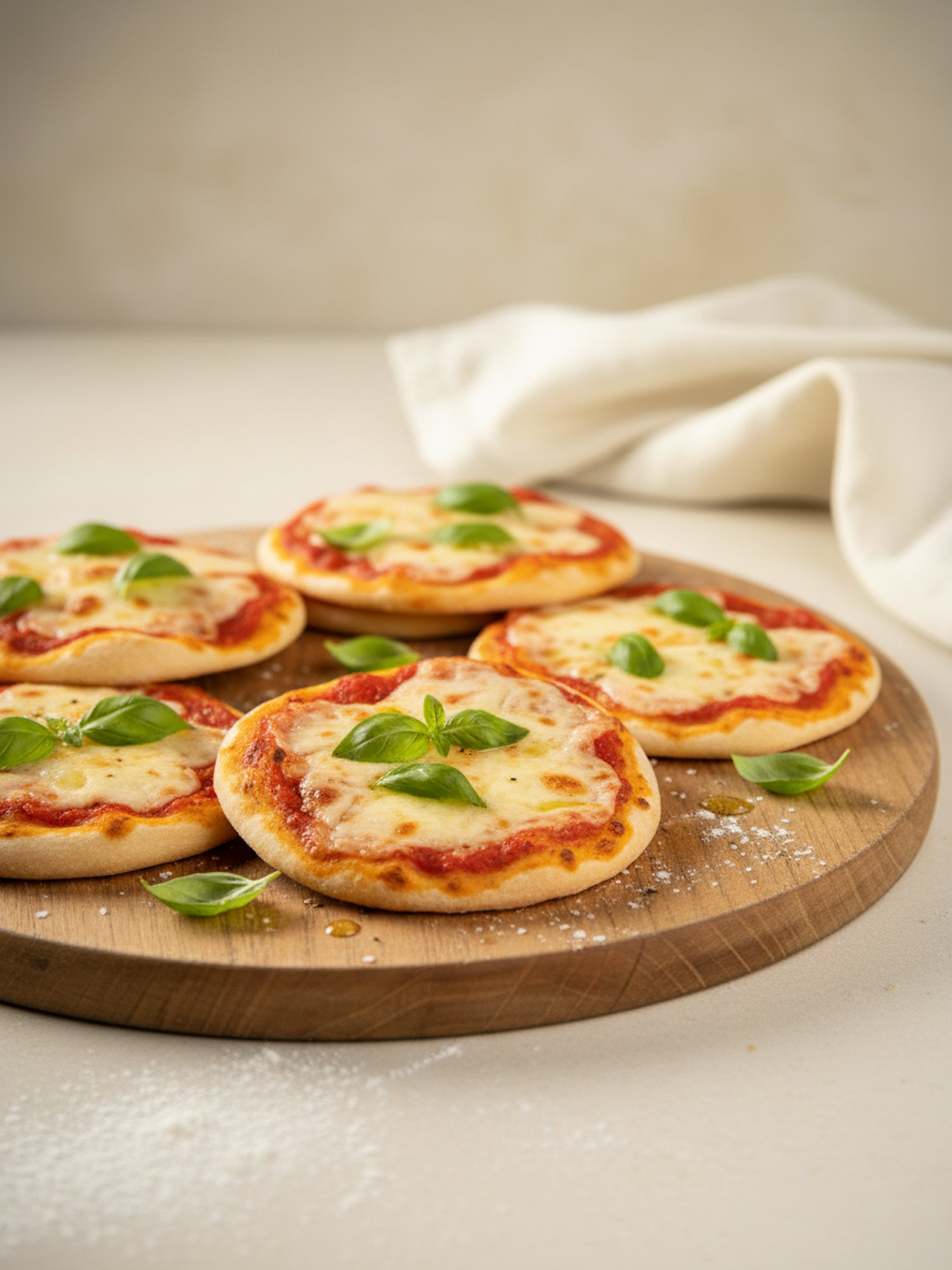 Mini margaritas pizza 
